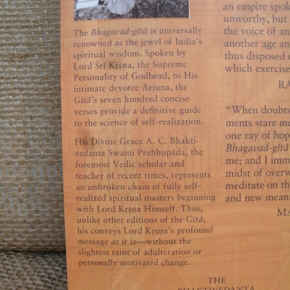 Bhagavad Gita As It Is Paperback 2nd Edition - Picture 9 of 15